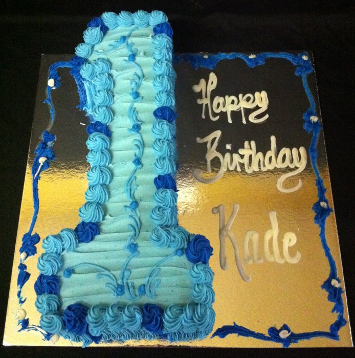 Birthday Cake Blue One