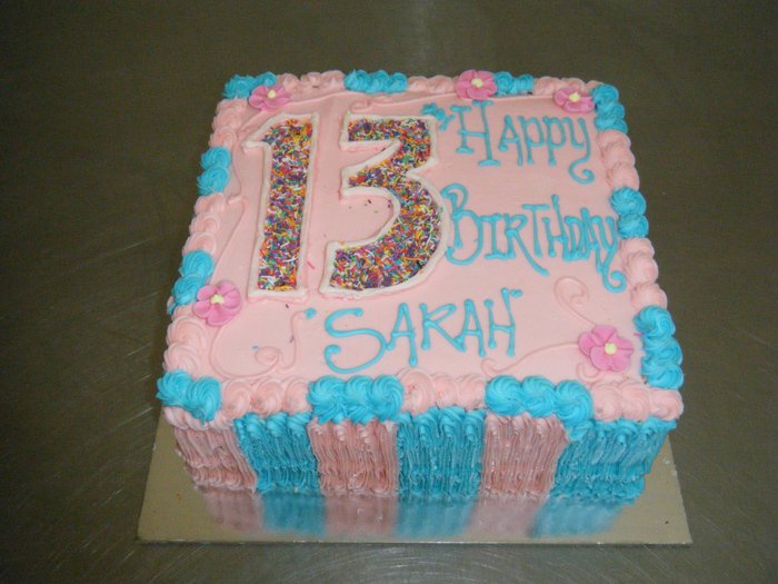 Birthday Cake Blue and Pink 1