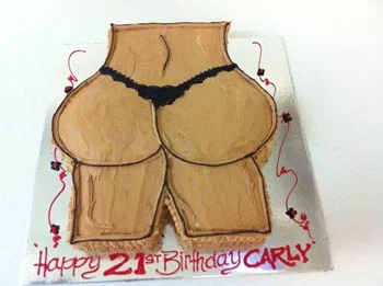 Birthday Cake Bum