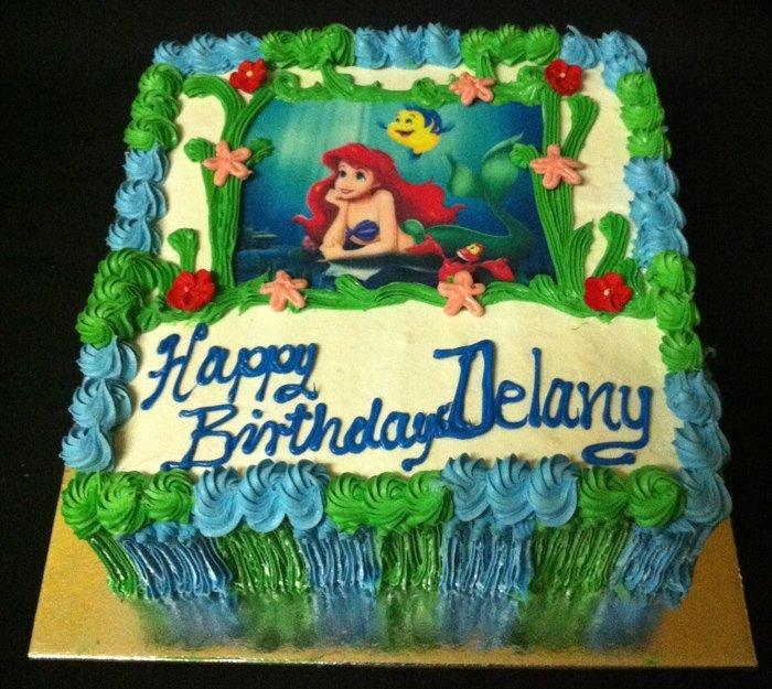 Birthday Cake Little Mermaid