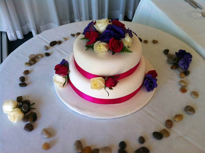 Wedding Cake Two Tier Floral
