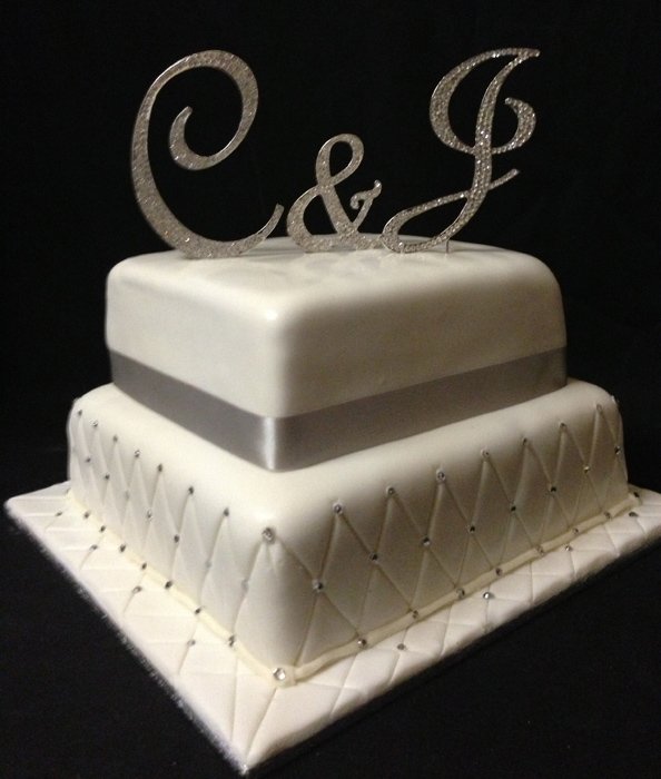Wedding Cake Two Tier Royal Fondant
