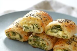 SAUSAGE ROLL- Spinach & Cheese 2 Spinach and Cheese Rolls